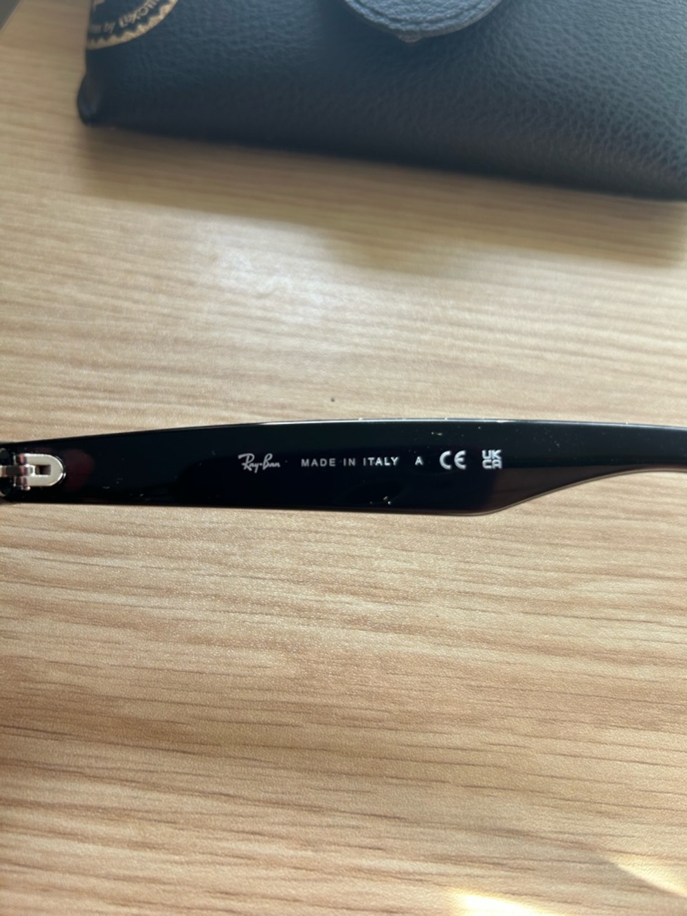 Ray-Ban New Wayfarer Sunglasses in Black - Picture 5 of 6